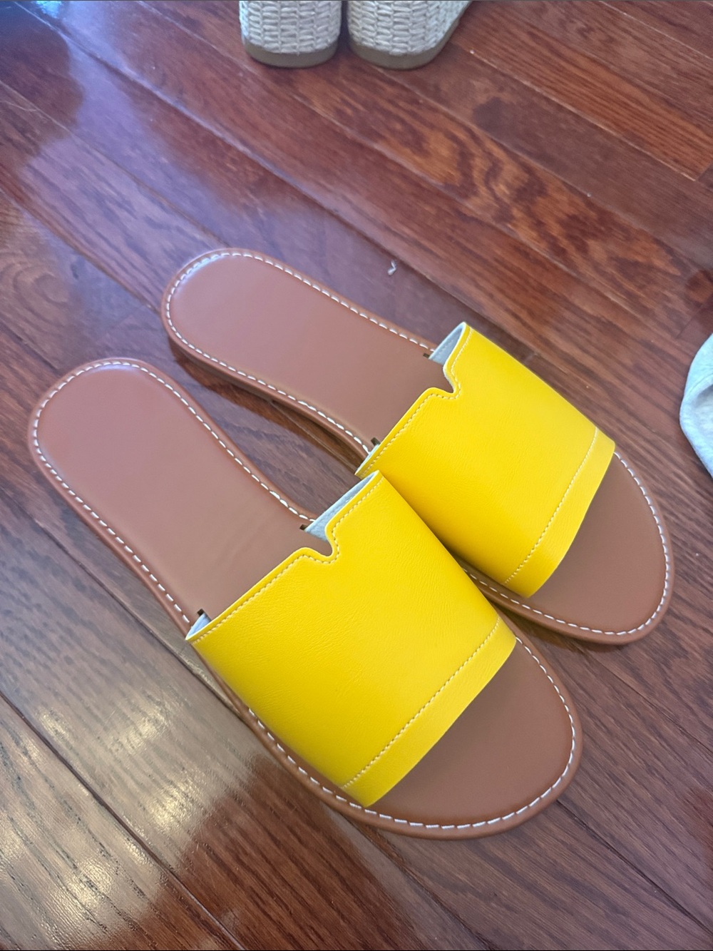 Yellow Slide Sandals for Women - Casual Summer Comfort